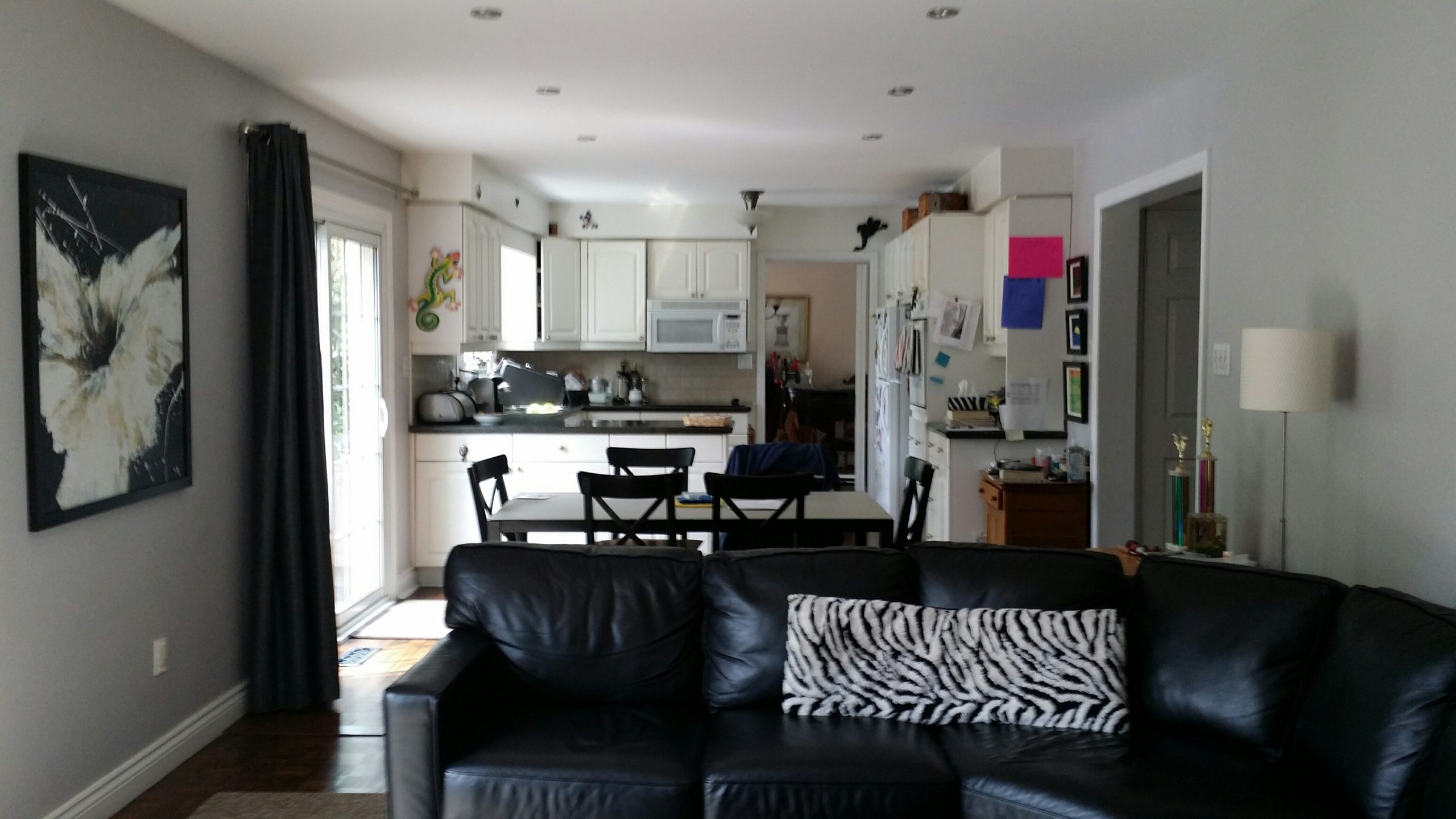Before photo of the Colchester Drive kitchen seen from the family room